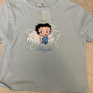 Blue angel Tee crop top